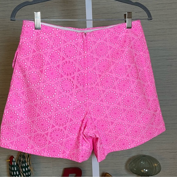 Lilly Pulitzer Faye Skort Sz 2 Women Prosecco Pink Eyelet Ruffle Trim Shorts NWT - Picture 4 of 7